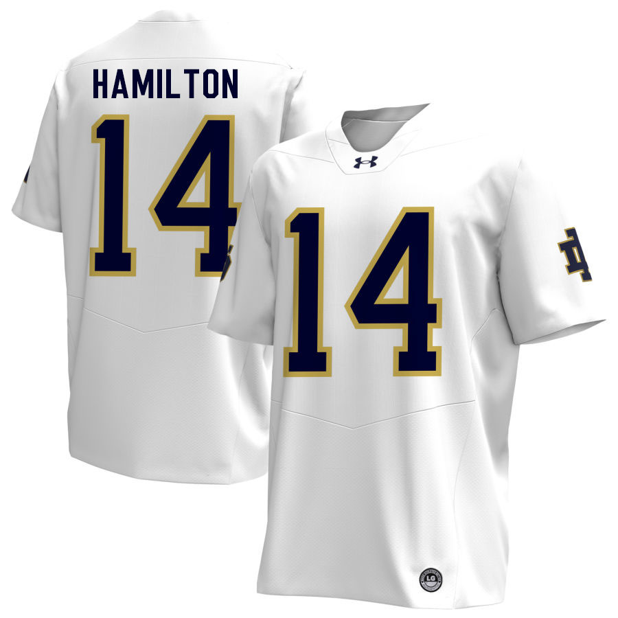 Kyle Hamilton Notre Dame Jerseys, UND Fighting Irish College Football Apparels Stitched-White